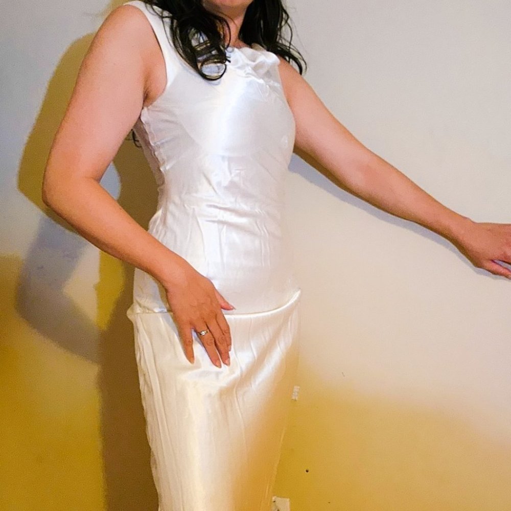 Vintage ABS Allen Schwartz Satin Gown